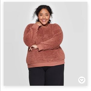 🌟Women’s plus size Sherpa pull over 3x NWT 🏷🌟